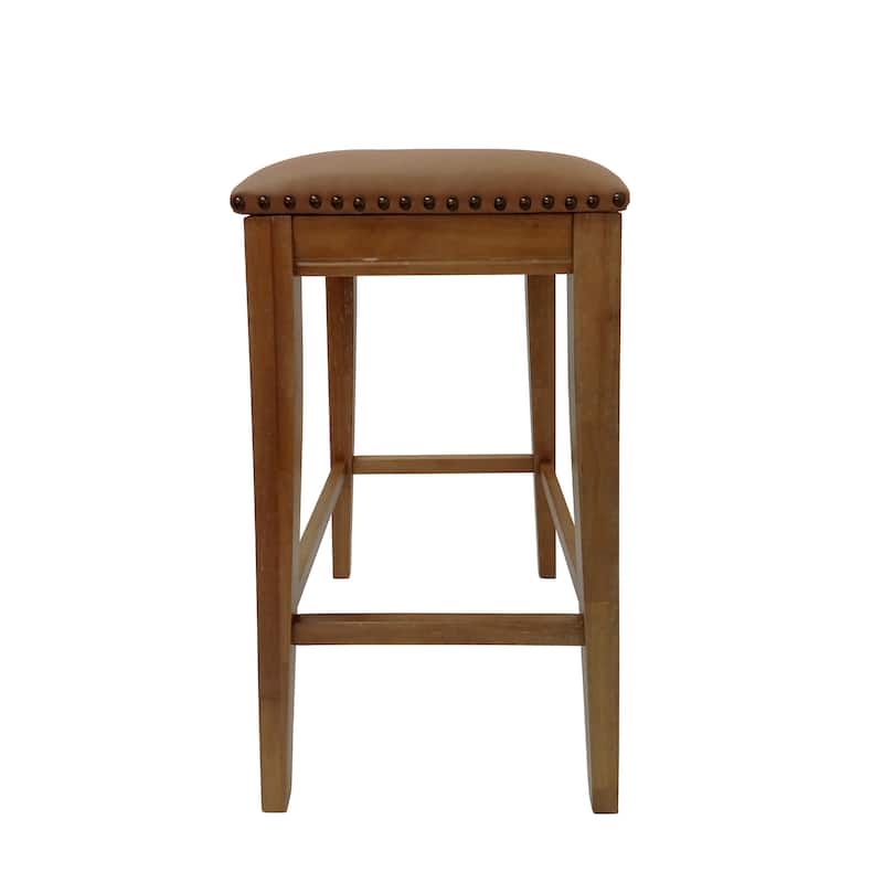 Carolina Living Sawyer 30" Saddle Barstool - Set of 2