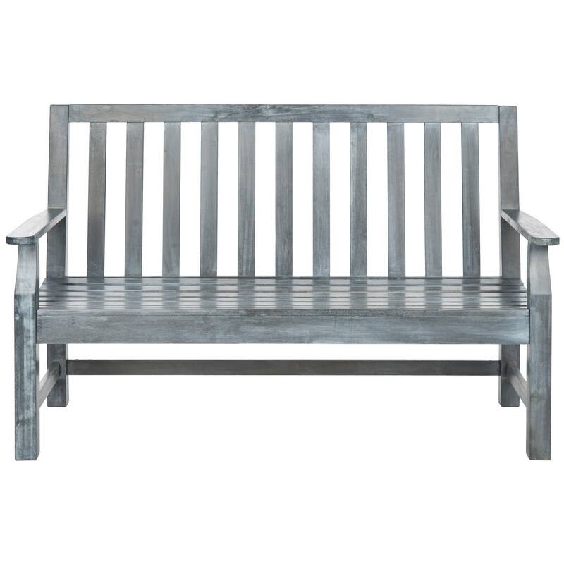 SAFAVIEH Outdoor Arushi Acacia Wood Bench - 60Wx25Dx39H