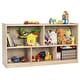 preview thumbnail 1 of 8, Gymax Kids 5-Cube Storage Cabinet 2-Shelf Wood Bookcase Organizer Natural