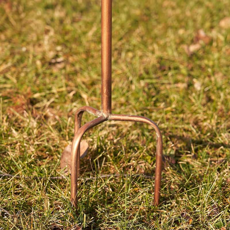 Antique Copper Saran Birdhouse Stake "Sherry"