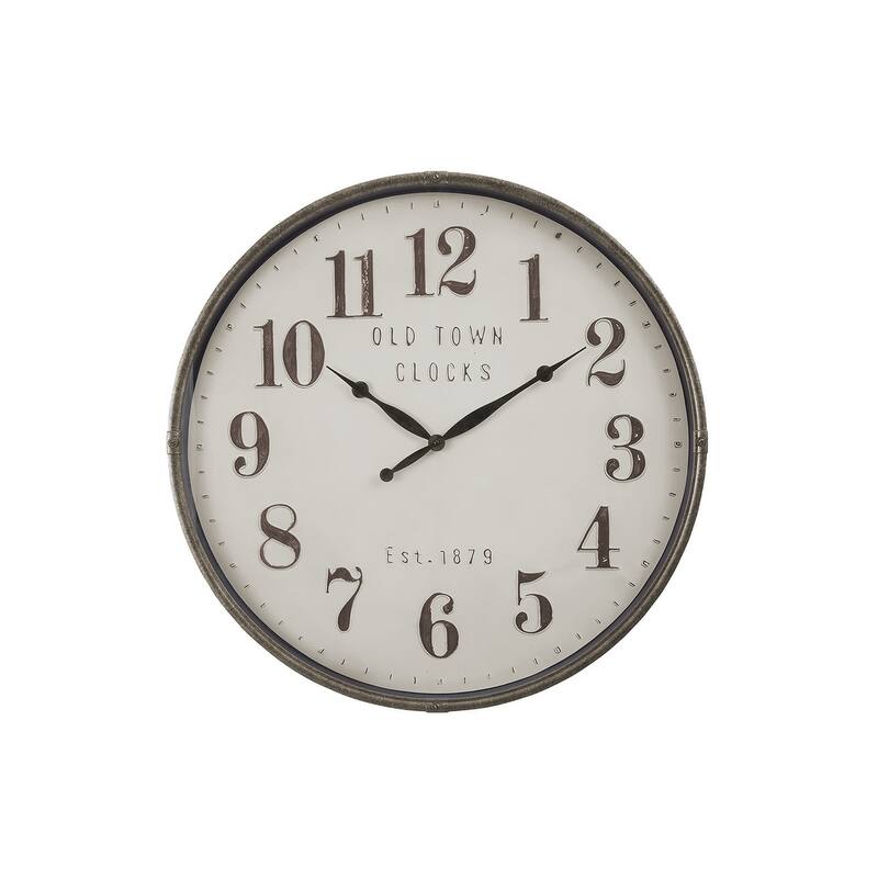 30 in Oversized with Arabic-Standard Brown Wall Clock - 30 in