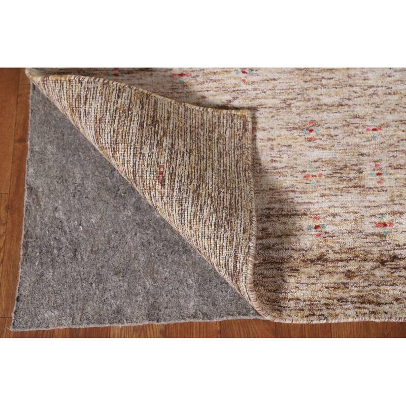 Gabbeh Area Rug Handmade Living Room Wool Carpet - 8'2"x 9'11"