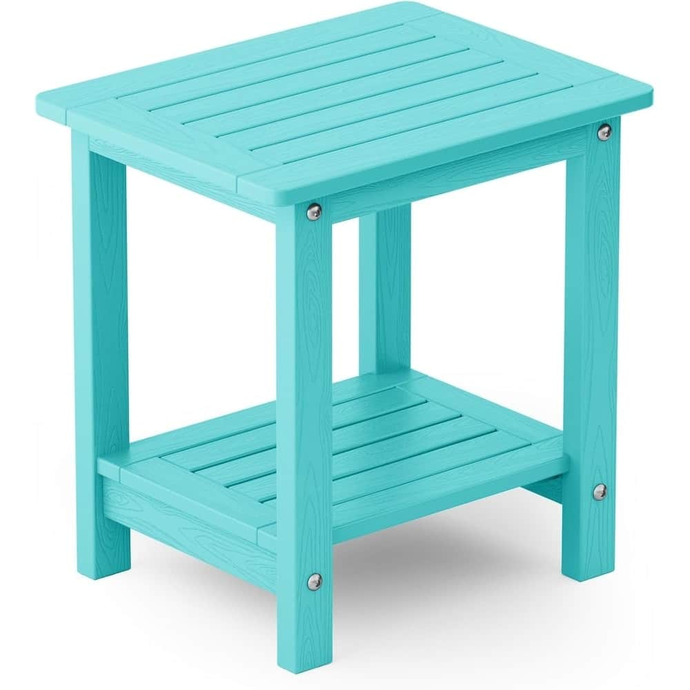 WINSOON HIPS All Weather Table Adirondack Square Side Table