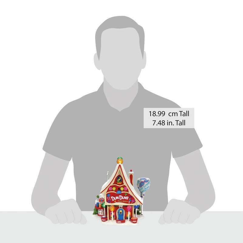 Department 56 North Pole Series Dum-Dums Flavor Makers Lighted Building - 6014521