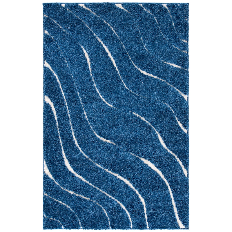 SAFAVIEH Florida Shag Hervor Soft Serene Waves 1.2-inch Thick Rug