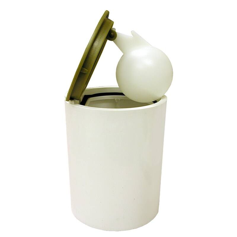 Jones Stephens S62100 PVC SWR REL Valve & Cleanout - Natural