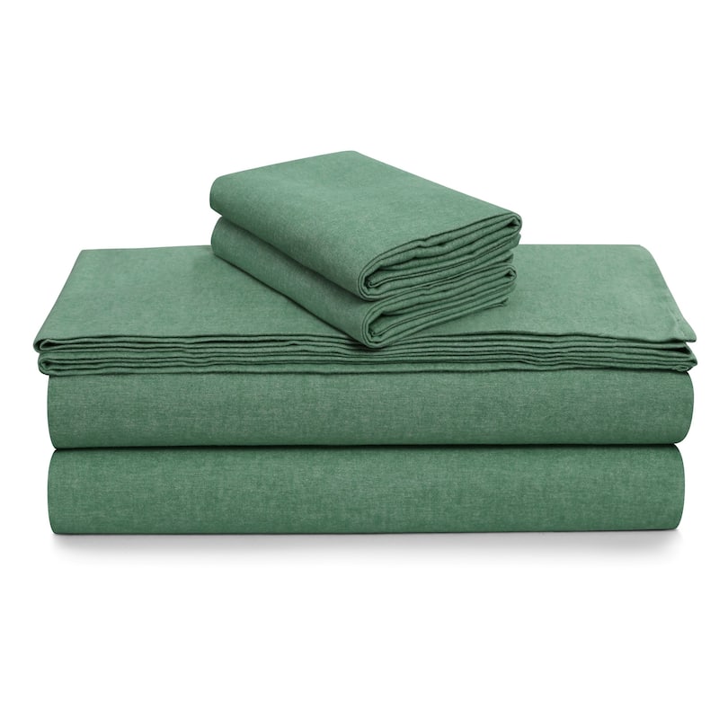Portuguese Yarn Dyed Cotton Flannel Extra Deep Pocket Sheet Set