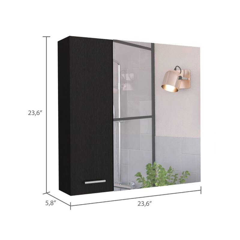 Medicine Cabinet, Four Internal Shelves, Single Door