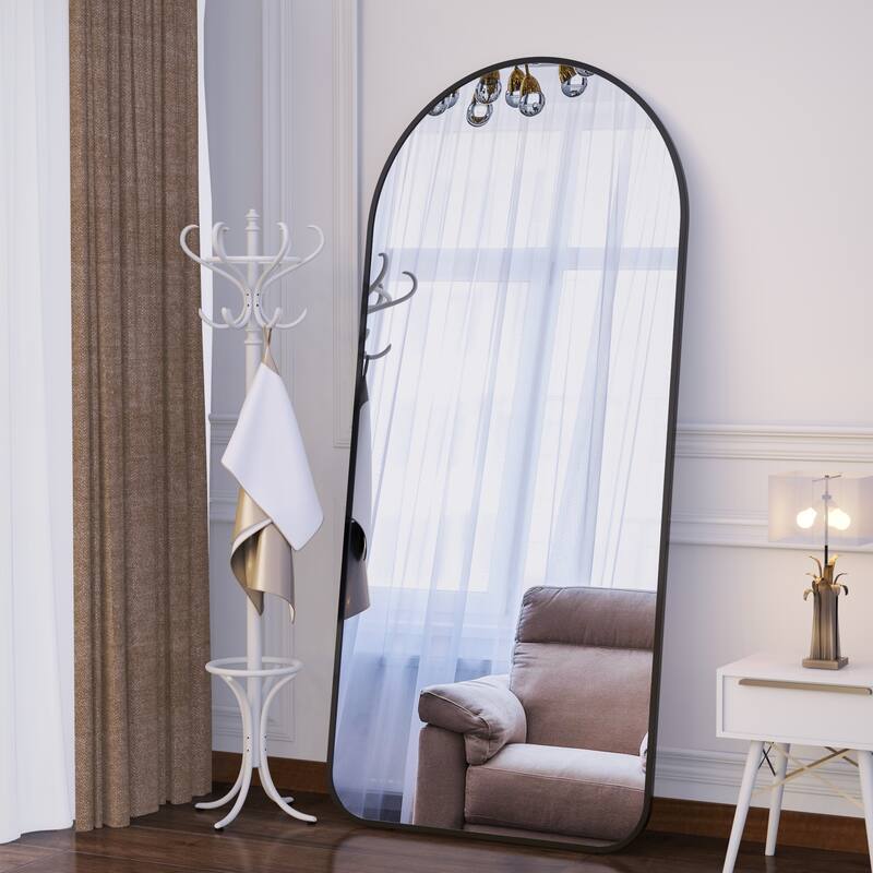 Arch Full Length Mirror 71"×32" Big Full Body Mirror for Bedroom Oversized Floor Mirror