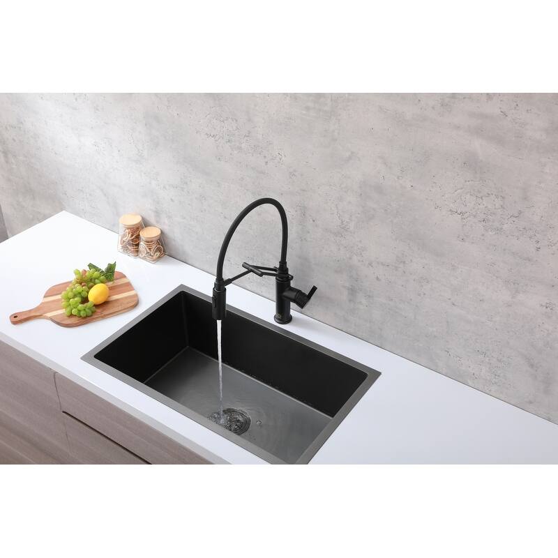 Indigo Home Single Handle Pull Down Sprayer Kitchen Faucet