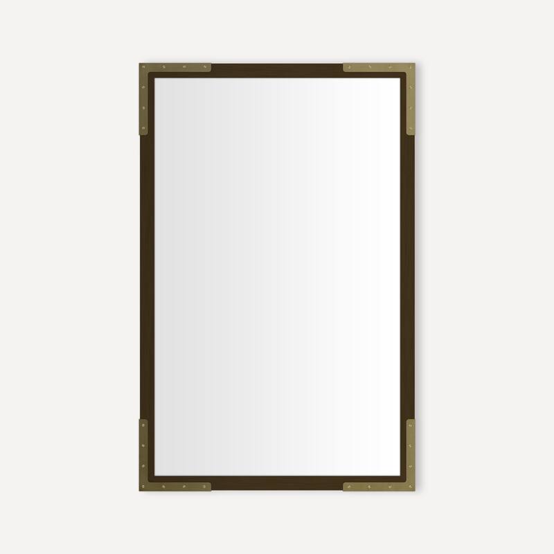 Robern CM2030ND Craft Series 19-1/4" W x 30" H Modern Rectangular - Bronze with Aged Brass