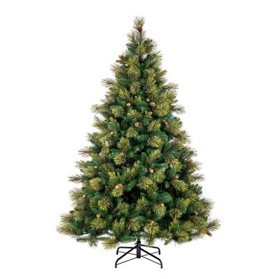 Vickerman 7.5' x 62" Emerald Mixed Fir Artificial Christmas Tree, Unlit - 7.5' x 62"