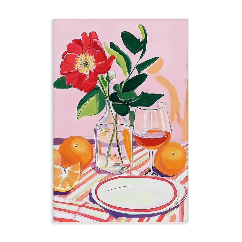 Stupell Pastel Hued Table Setting Canvas Wall Art Design By Andreas Magnusson - 20 x 30
