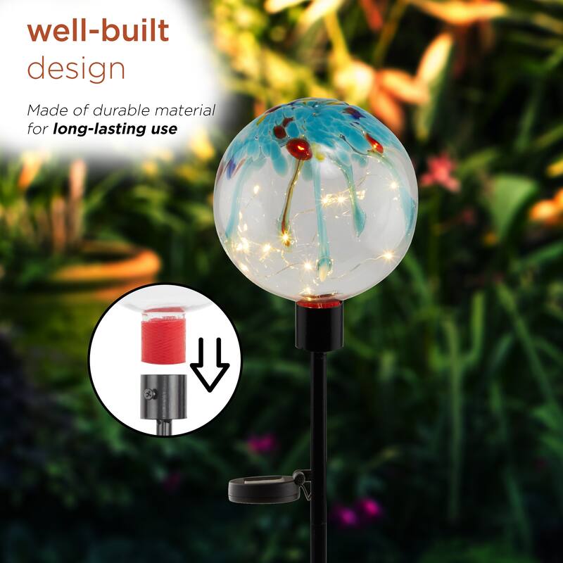 Alpine Corporation Decorative Garden Flag Holder Stakes, Outdoor Metal Flagpole Stands Design for Patio & Garden Décor