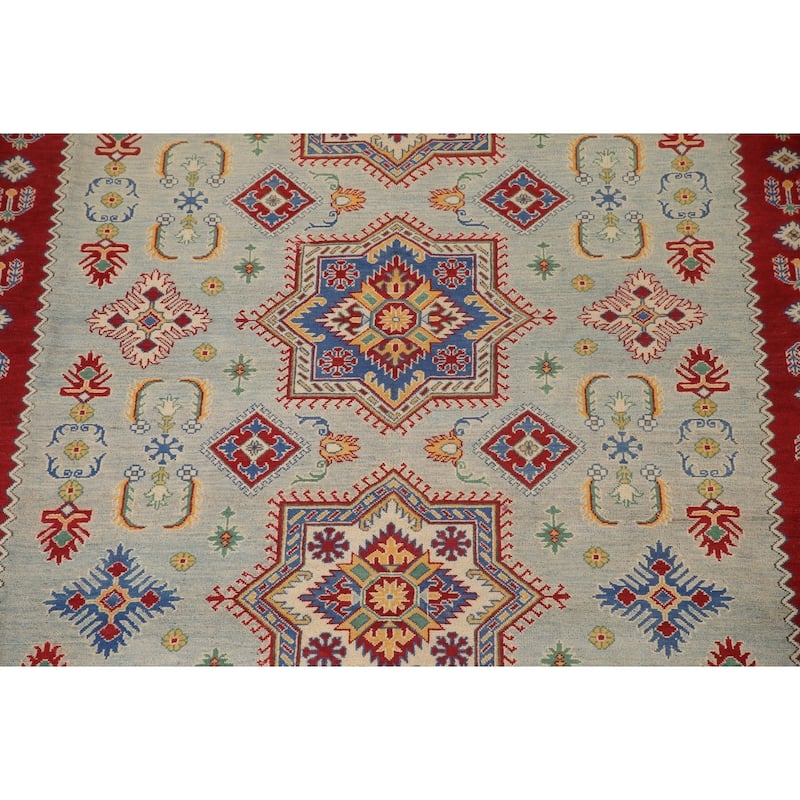 Geometric Kazak Large Oriental Area Rug Handmade Wool Carpet - 9'9" x 16'2"