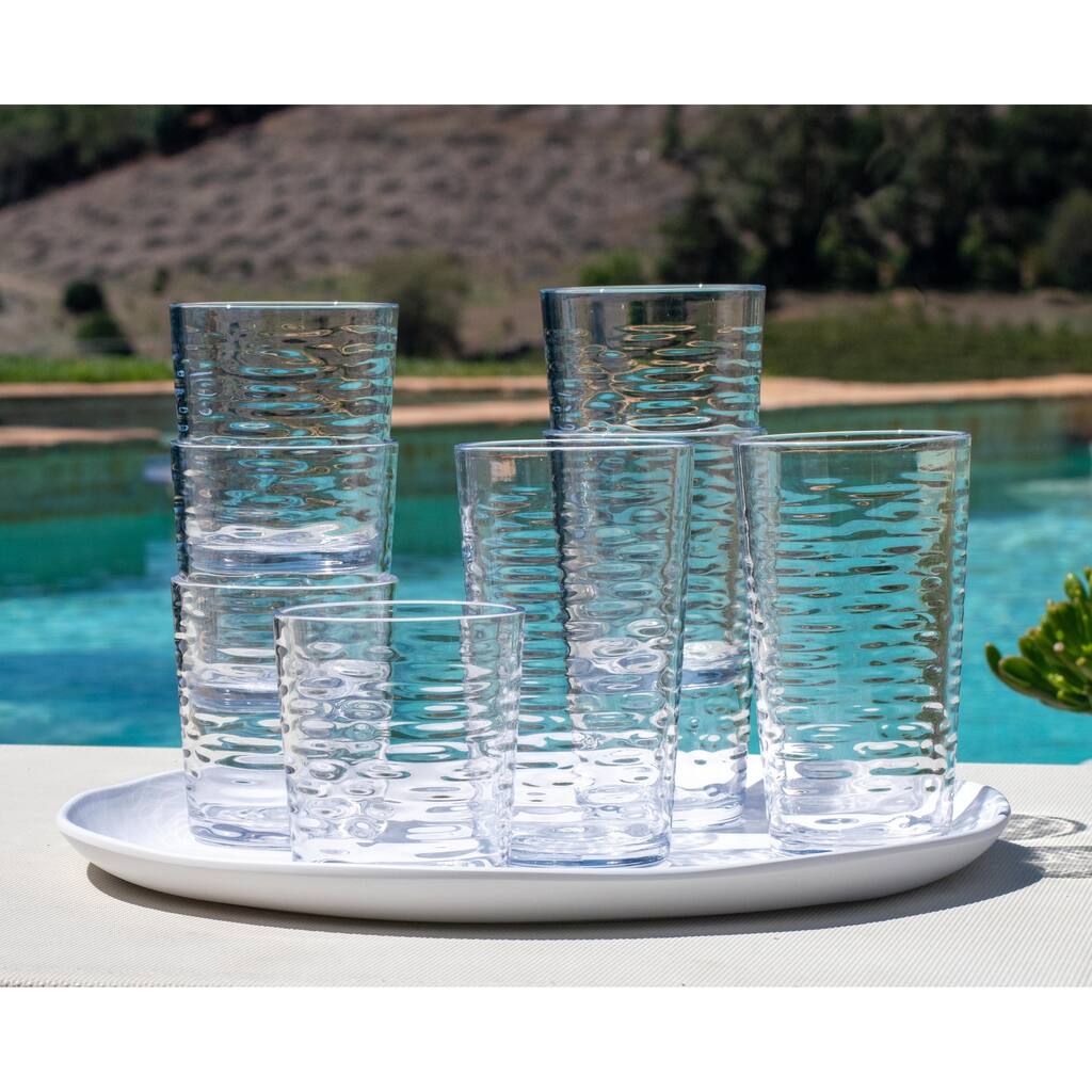 Tritan Foundry DOF Drinkware Set, Clear, 14.3 Oz, Set of 4