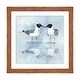 preview thumbnail 10 of 18, iCanvas "Kissing Laughing Gulls" by Thomas Little Walnut - 16x16x1