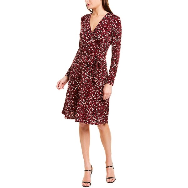 Leota faux wrap dress clearance