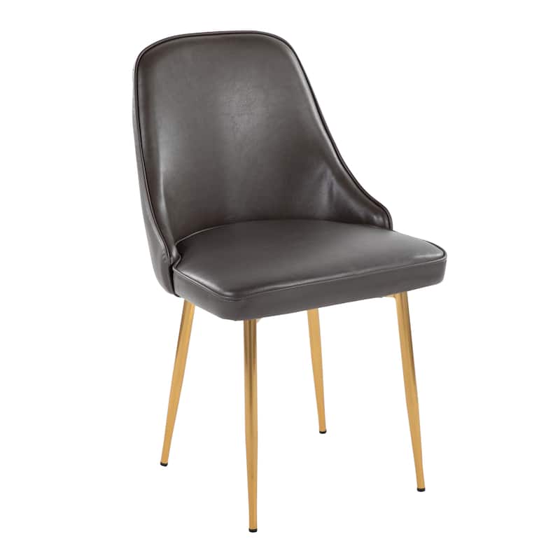 Silver Orchid Naldi Faux Leather Dining Chair - Set of 2
