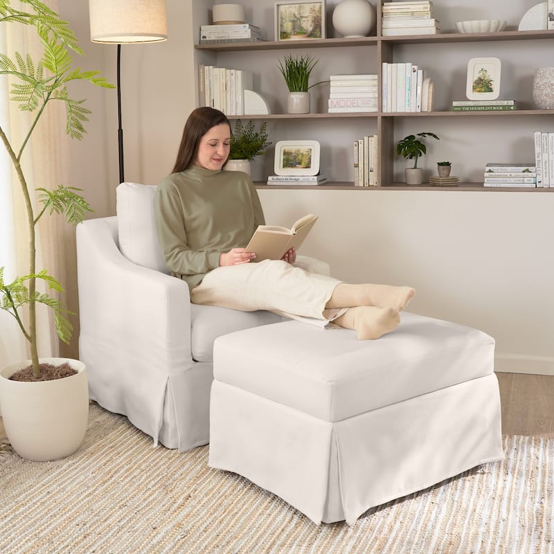 Bush Home Harper Slipcover for Bush Home Harper Swivel Accent Chair - 29.13" W x 30.83" D x 36.22" H