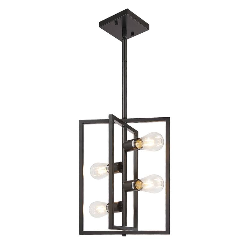 4- Light Dimmable Geometric Chandelier