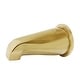 preview thumbnail 9 of 8, Showerscape Non-Diverter Tub Spout Brushed Brass