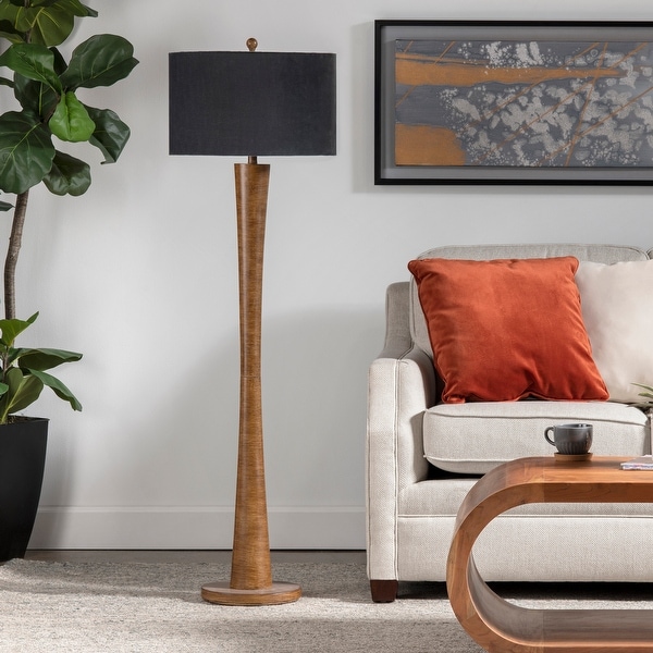 Grey velvet floor lamp discount