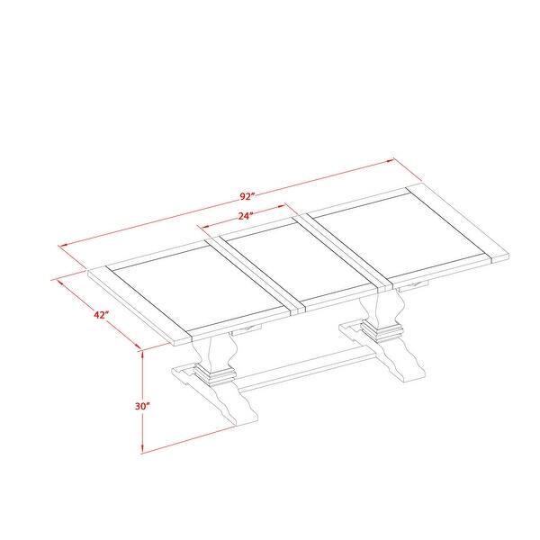 East West Furniture Lassale Dining Room Table - a Rectangle kitchen ...