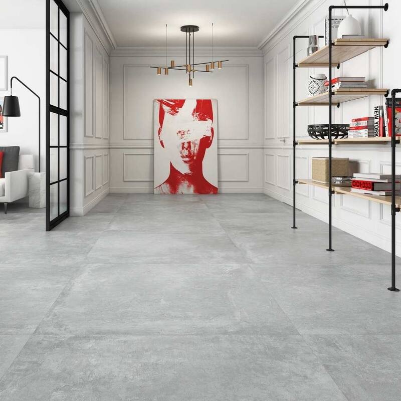 The Tile Life Ledger 24x48 Gris Porcelain Floor & Wall Tile