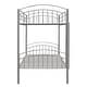 preview thumbnail 16 of 15, Elegant Twin Over Twin Metal Bunk Bed with Built-in Ladder and Guardrails, Divided into Two Beds, Silver