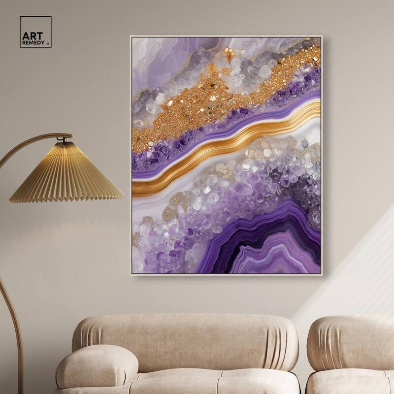 Gemstone Labyrinth II Canvas by Art Remedy