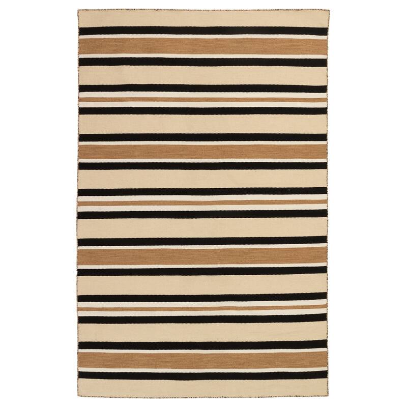 Liora Manne Sorrento Cabana Stripe Indoor/Outdoor Rug - 8'3" x 11'6" - Sisal