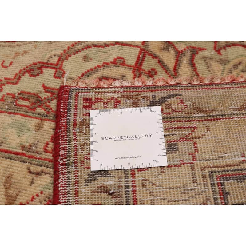 ECARPETGALLERY Hand-knotted Antalya Vintage Red Wool Rug - 9'7 x 12'10