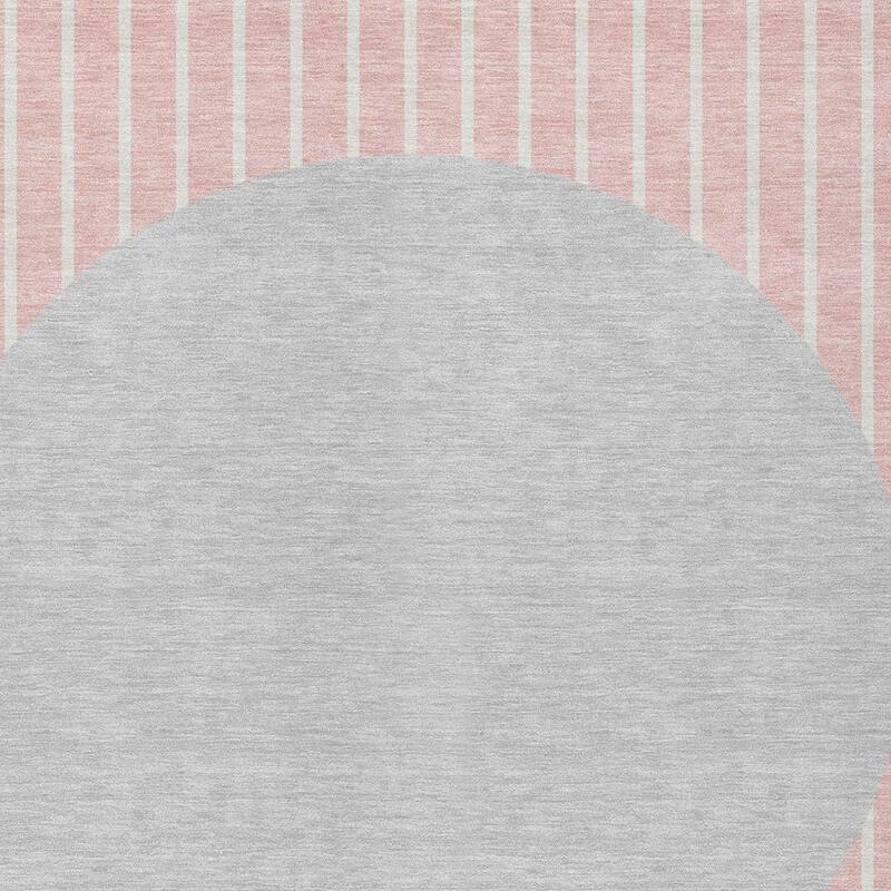 HomeRoots Striped Transitional Rectangle Outdoor Rug