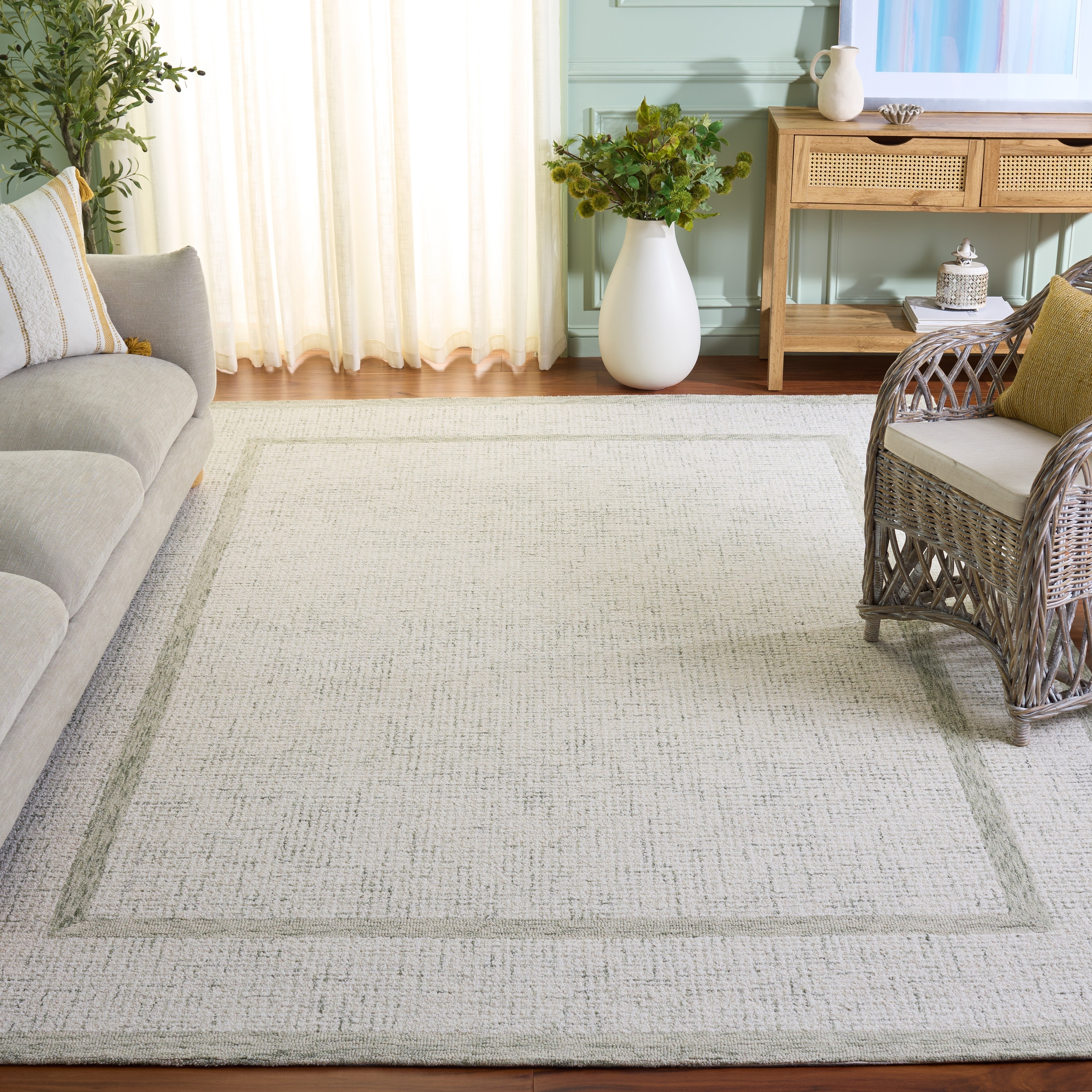 SAFAVIEH Handmade Pine Anjelien Modern Wool Rug