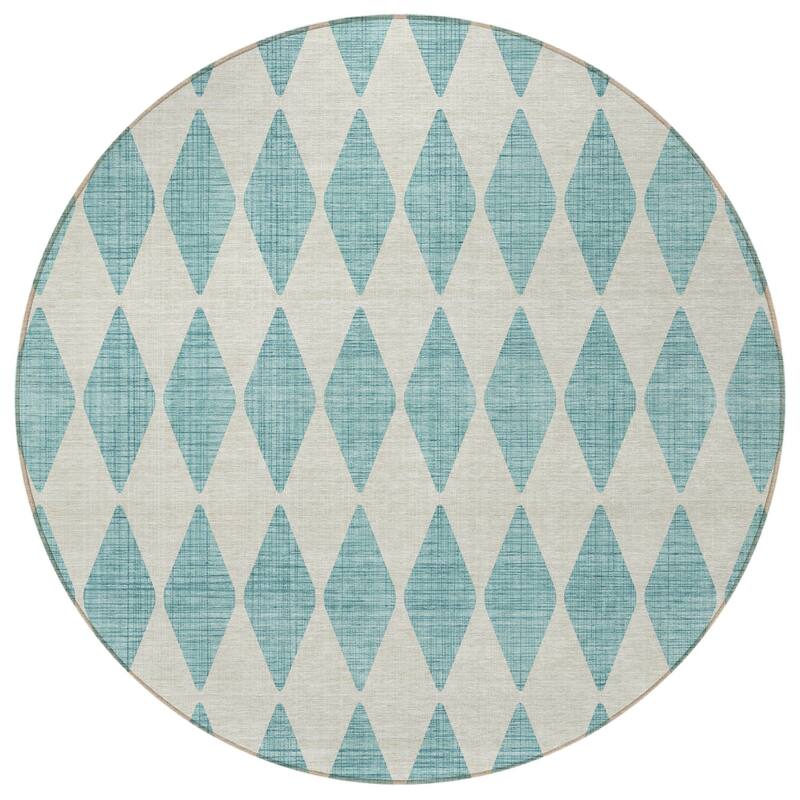 HomeRoots Geometric Transitional Rectangle Outdoor Rug