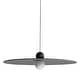 preview thumbnail 1 of 4, Golden Lighting 3133-P24 Faroe 24" Wide Pendant Flecked Black / Grey