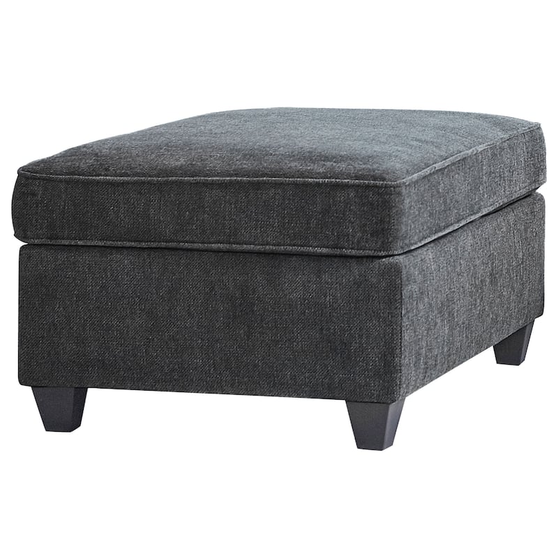 Mccord Rectangular Upholstered Ottoman Dark Grey - Dark Grey - Large