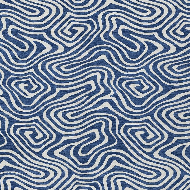 HomeRoots Abstract Transitional Rectangle Outdoor Rug