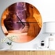 preview thumbnail 1 of 7, Designart 'Upper Antelope Canyon' Oversized Modern Wall CLock