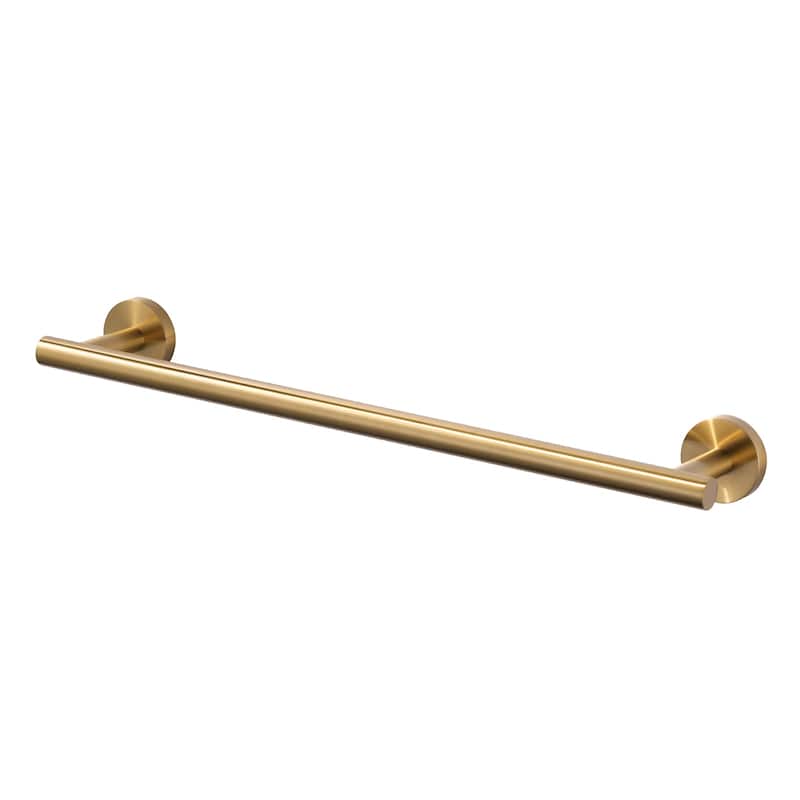 WOWOW Mutiple Length Wall Mounted Stainless Steel Towel Bar - 24 in. - Brushed Gold