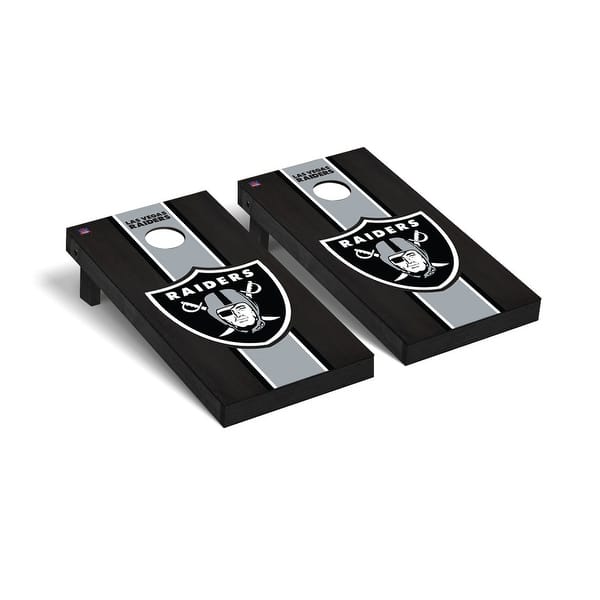 slide 2 of 5, Las Vegas Raiders 2x4 Pro Cornhole Boards - V3 Include Carrying Case