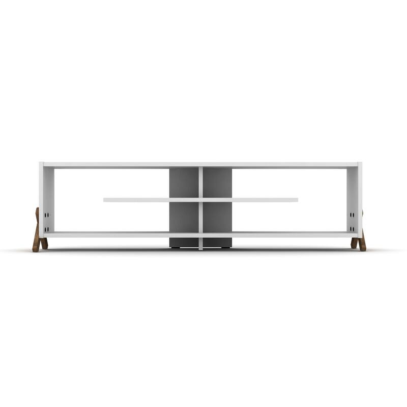 Kerr Modern Tv Stand 4 Shelves Open Storage Wood Legs Living Room Entertainment Centre