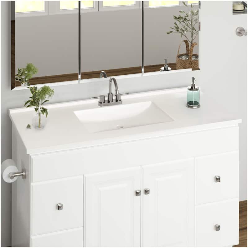 Design House 630244 Camilla 49" Cultured Marble Vanity Top with