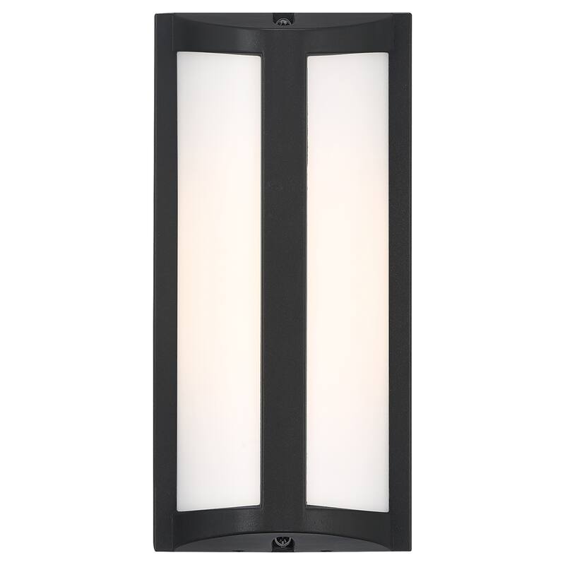 Margate Black Marine Grade LED Wall Sconce with Acrylic Lens