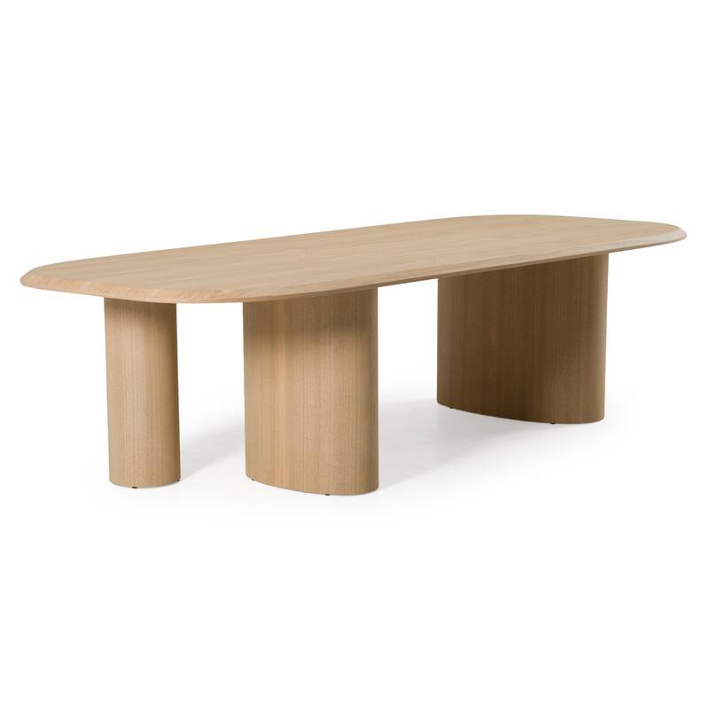 Modrest Summit Modern 118" Natural Ash Dining Table