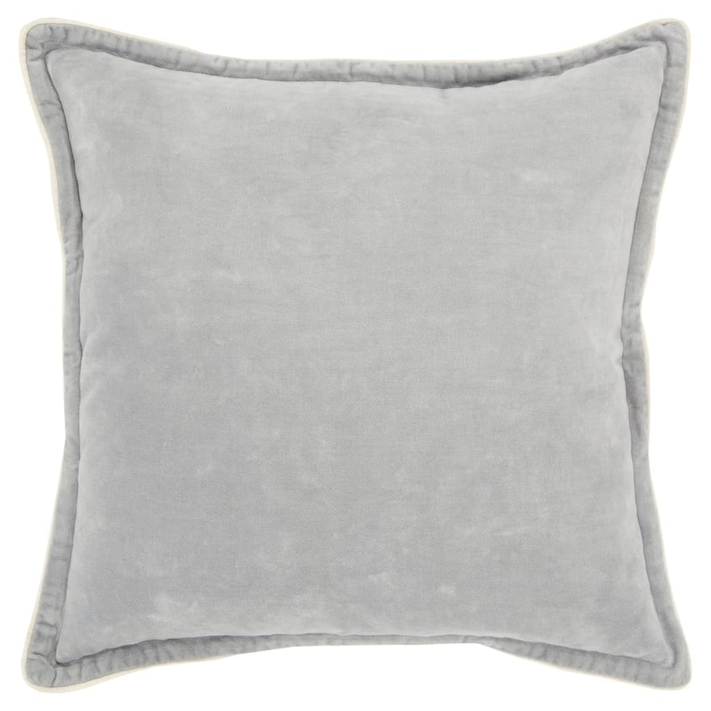 Connie Post Grey Solid Decorative Pillow
