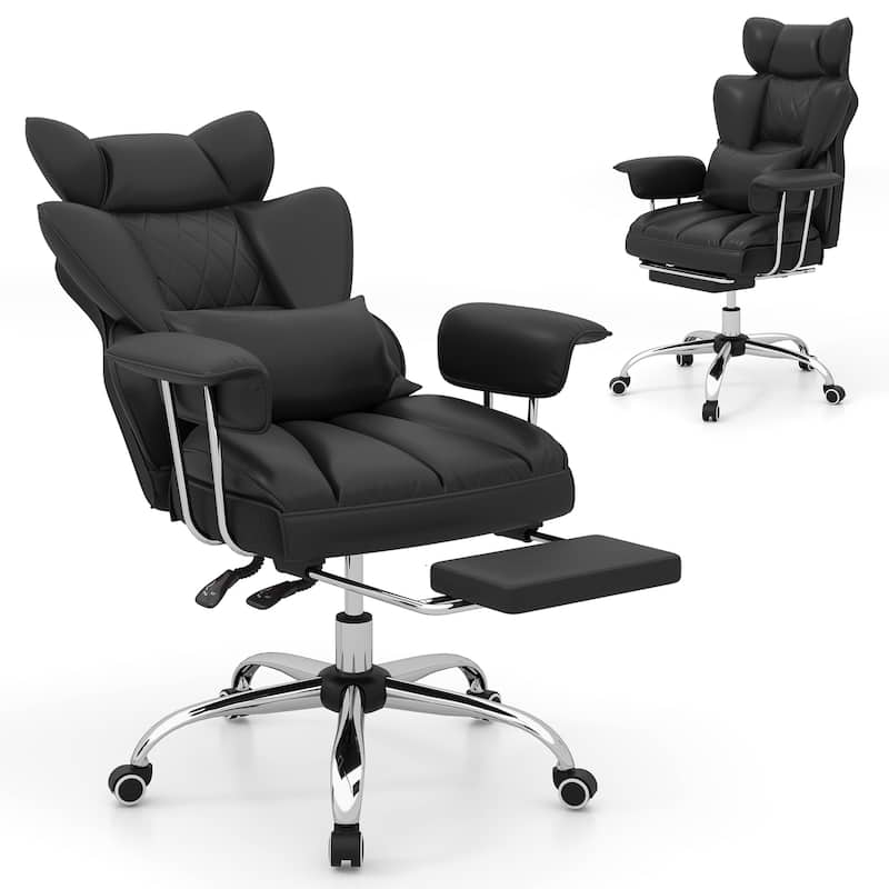 Costway Office Desk Chair Big and Tall Executive Office Chair with - See Details