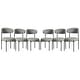 preview thumbnail 22 of 48, Bayville Mid-Century Curved Back Fabric Upholstered Metal Dining Chair (Set of 6)