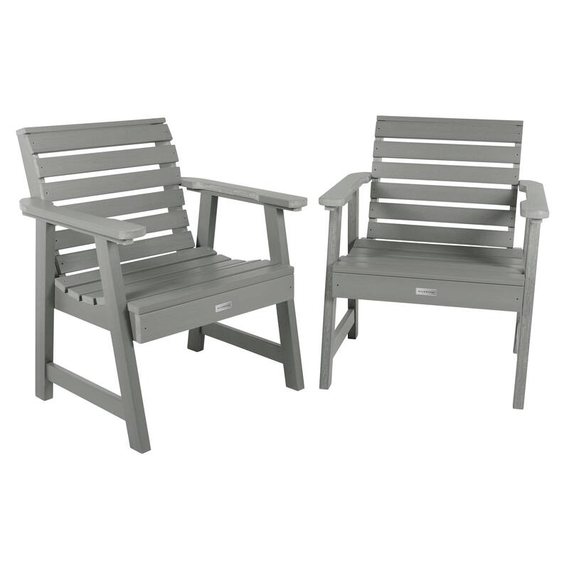 HIGHWOOD Weatherly Garden Chairs Set of Two - Coastal Teak